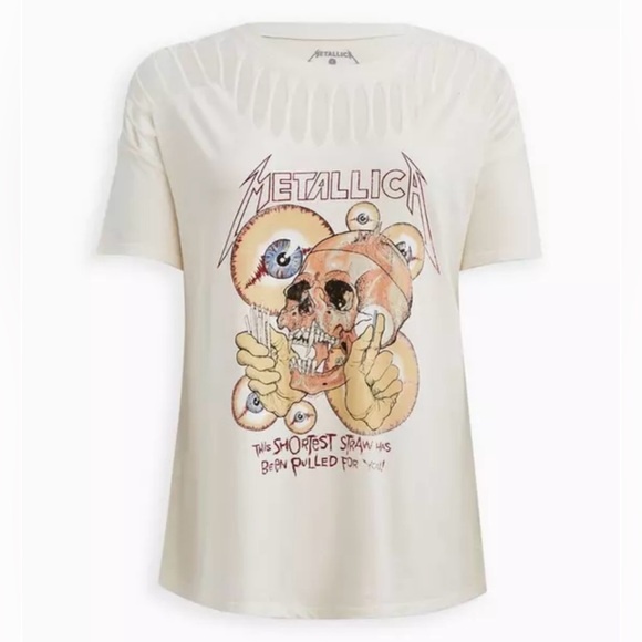 Torrid Metallica Ivory Slash Tee - Picture 6 of 7